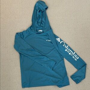 Columbia Teal Long Sleeve Hoodie